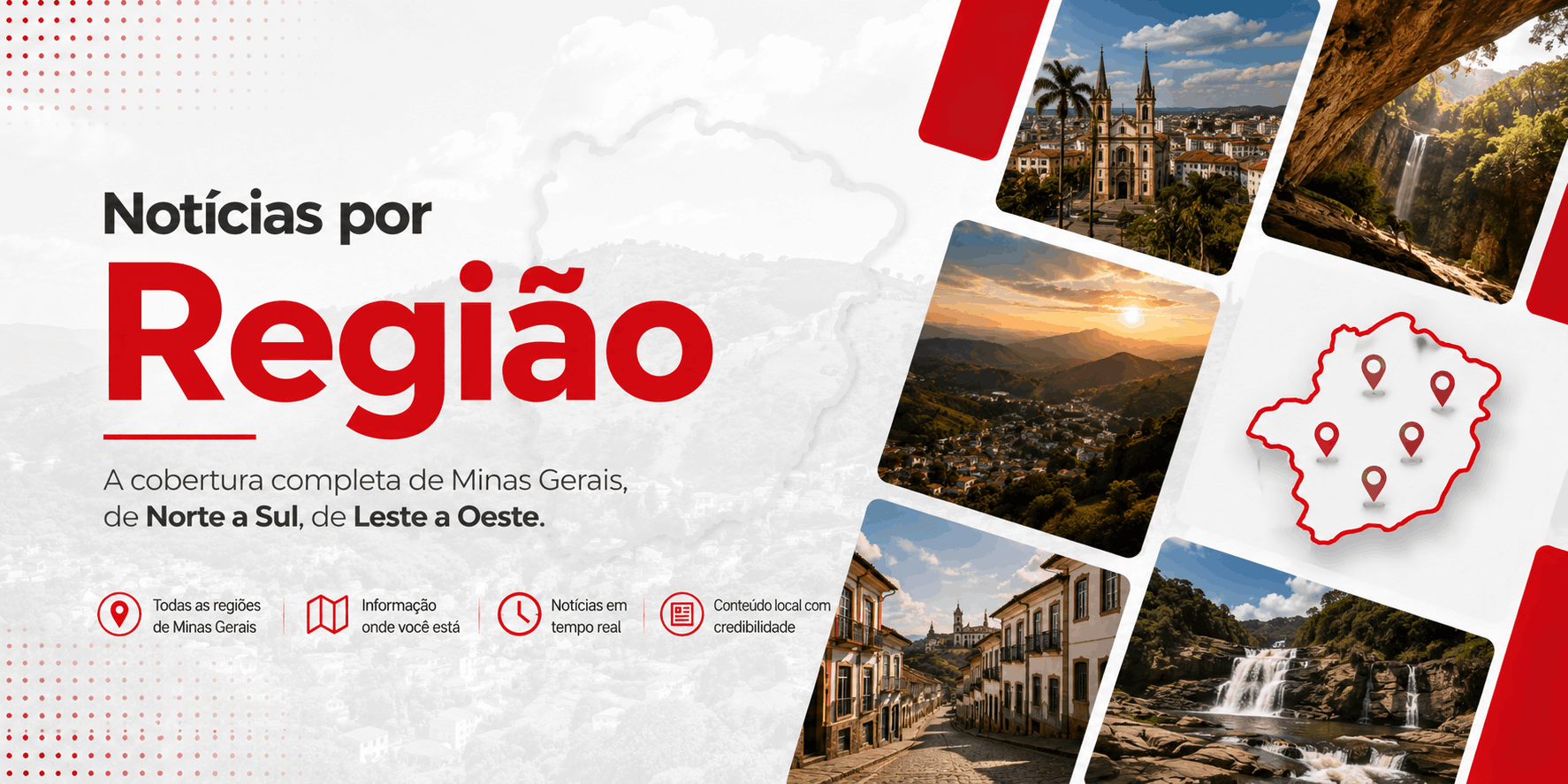 Banner notícias por região Sou Mais Minas Gerais