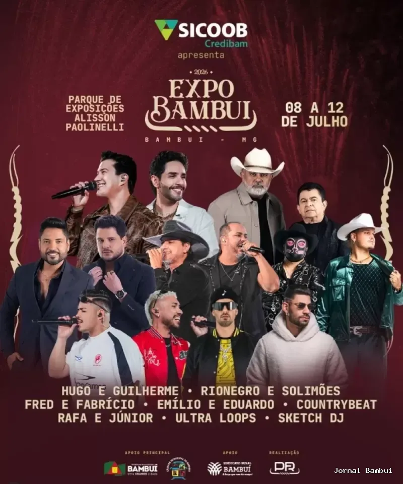EXPO Bambuí 2026 inicia nova fase de vendas e confirma atrações
                                            musicais