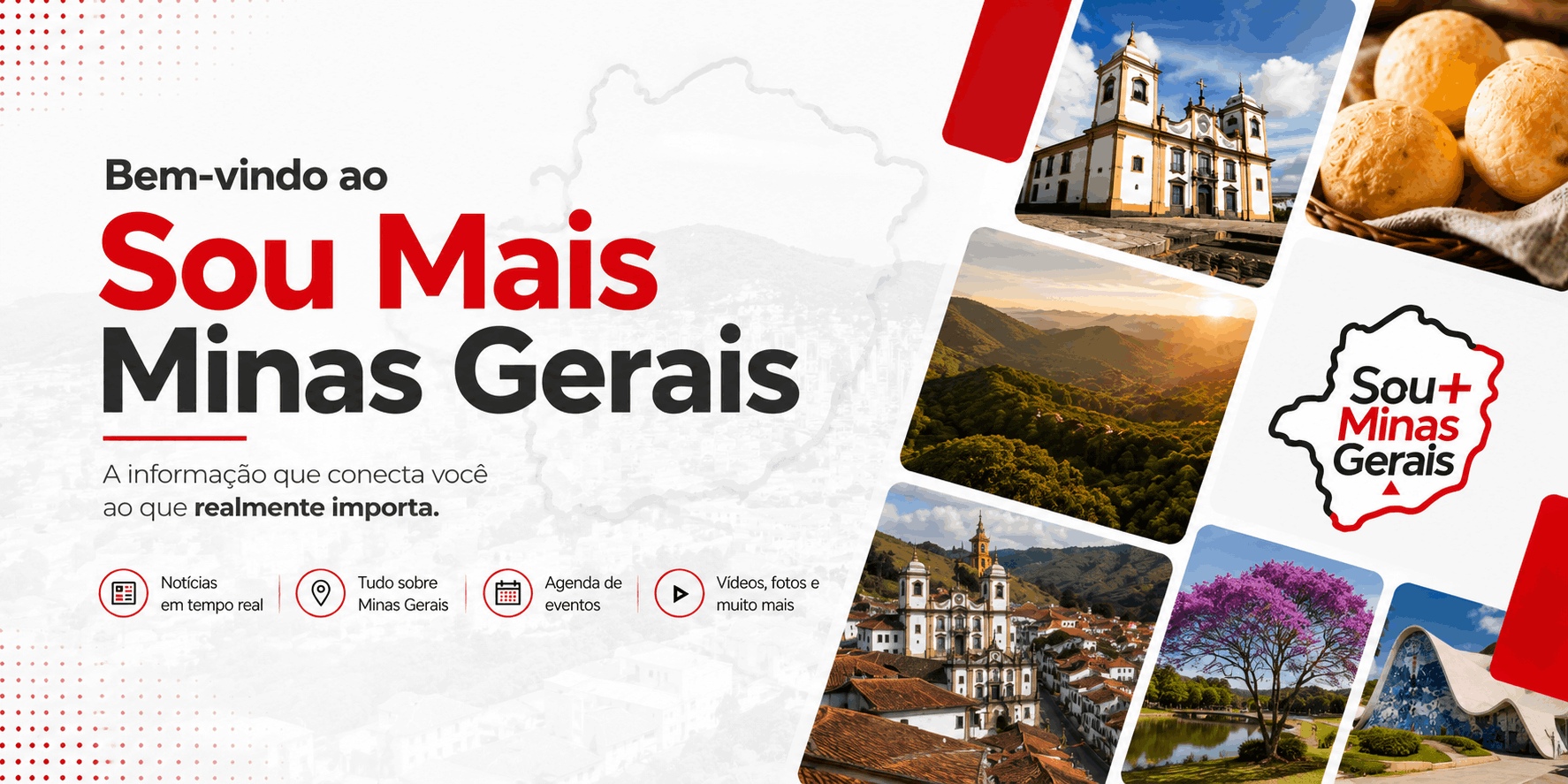 Banner bem vindo ao Sou Mais Minas Gerais